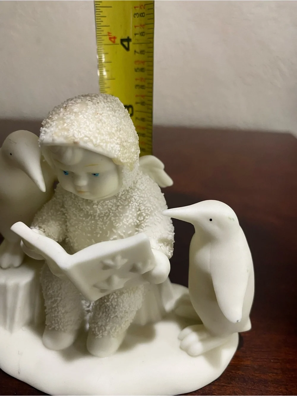 Department 56, Child Reading with Penguins Snowbabies Titled READ ME A STORY